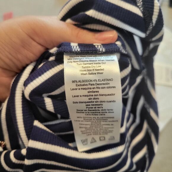 Boxercraft Blue White Stripes Tank Midi Dress Size Small - Picture 8 of 9